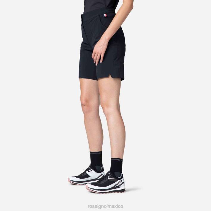 mujer Rossignol pantalones cortos ligeros y transpirables HPXL762 fondos negro
