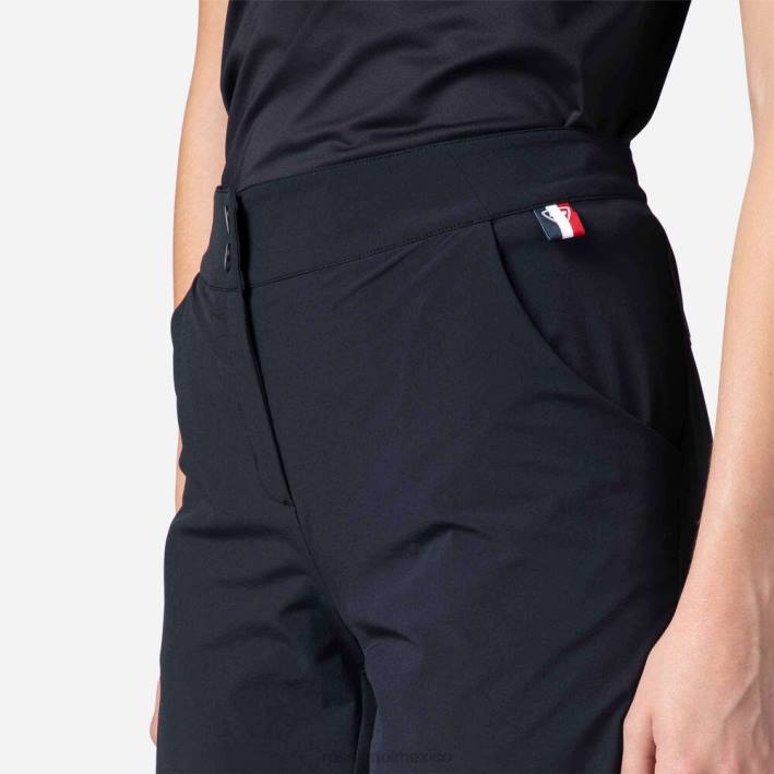 mujer Rossignol pantalones cortos ligeros y transpirables HPXL762 fondos negro