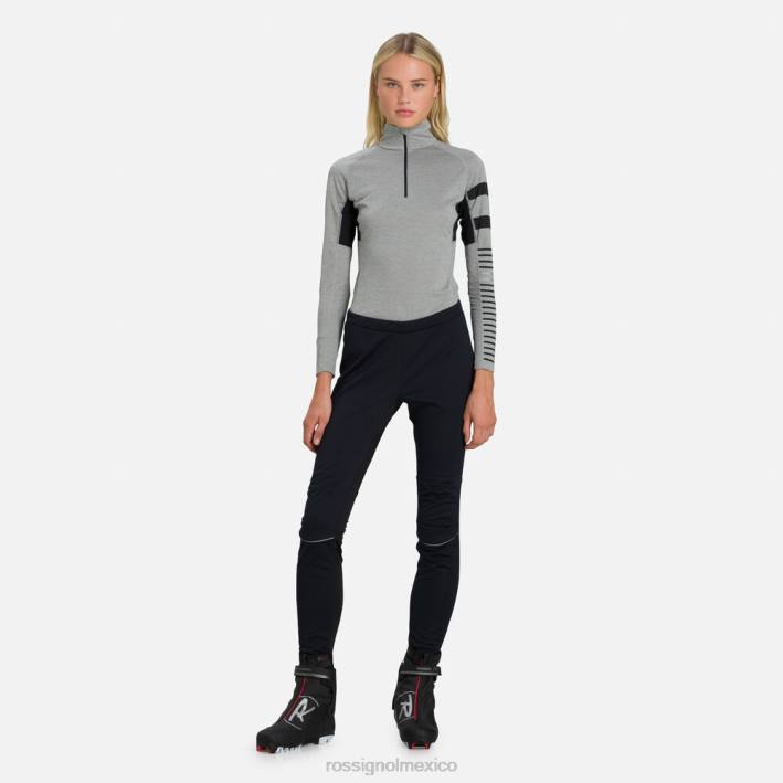 mujer Rossignol pantalones softshell HPXL1072 fondos negro