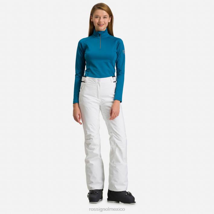 mujer Rossignol pantalones de esquí HPXL758 fondos blanco