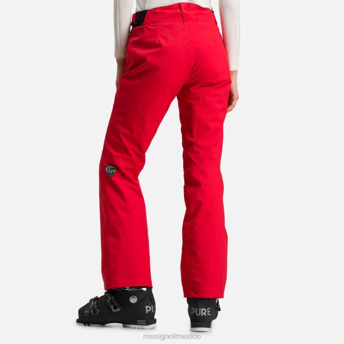 mujer Rossignol pantalones de esquí HPXL774 fondos deportivorojo