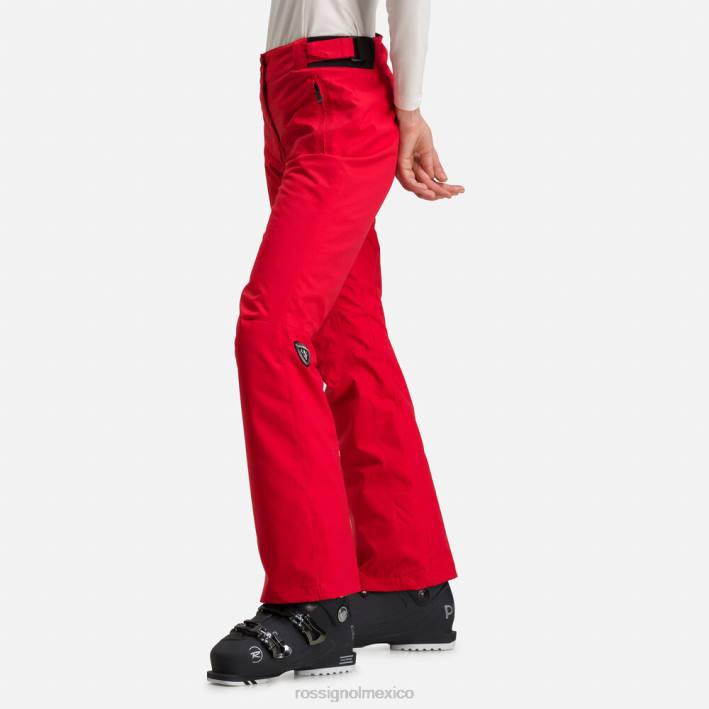 mujer Rossignol pantalones de esquí HPXL774 fondos deportivorojo