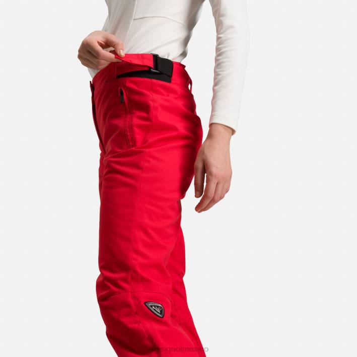 mujer Rossignol pantalones de esquí HPXL774 fondos deportivorojo