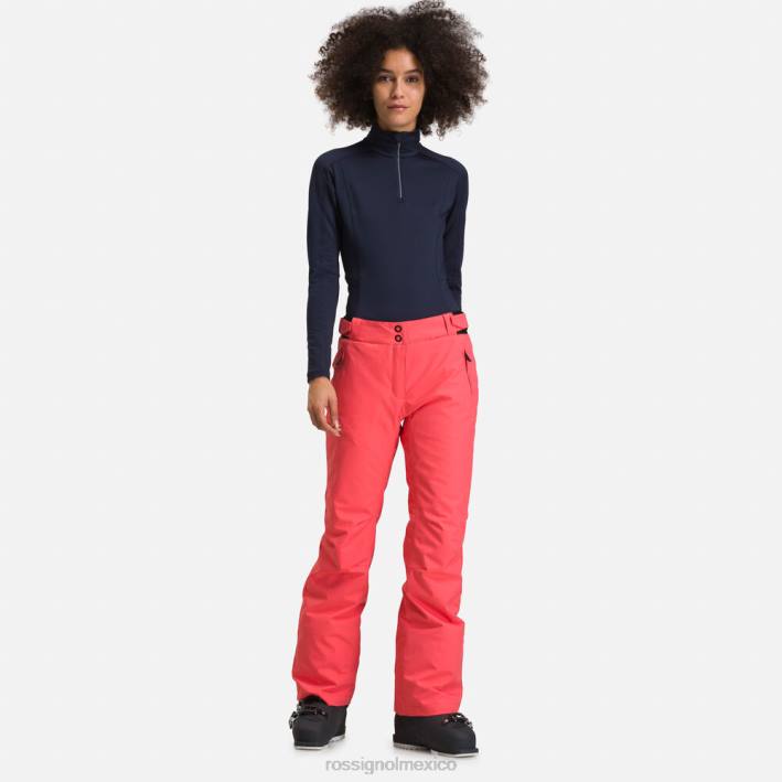mujer Rossignol pantalones de esquí HPXL786 fondos coral