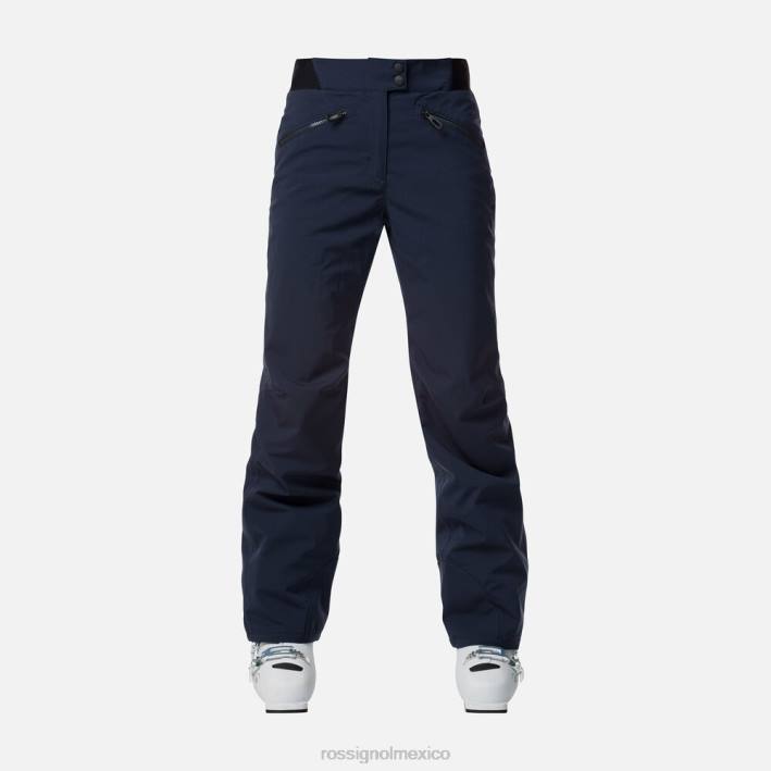 mujer Rossignol pantalones de esquí clásicos HPXL766 fondos azul marino oscuro