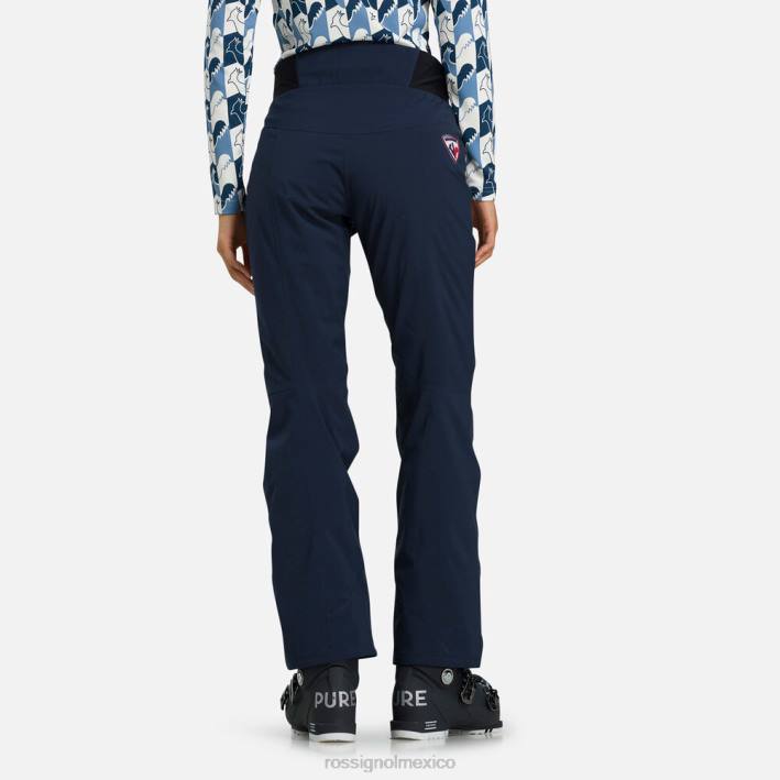 mujer Rossignol pantalones de esquí clásicos HPXL766 fondos azul marino oscuro