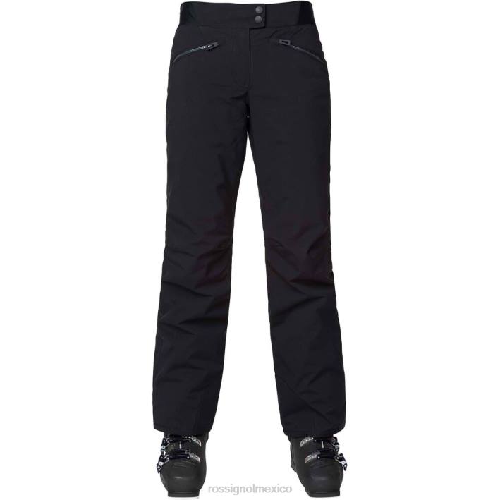 mujer Rossignol pantalones de esquí clásicos HPXL768 fondos negro