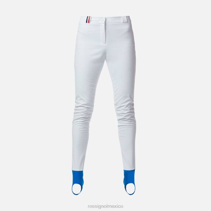 mujer Rossignol pantalones de esquí fuseau HPXL763 fondos blanco