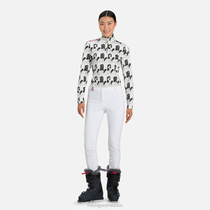 mujer Rossignol pantalones de esquí fuseau HPXL763 fondos blanco
