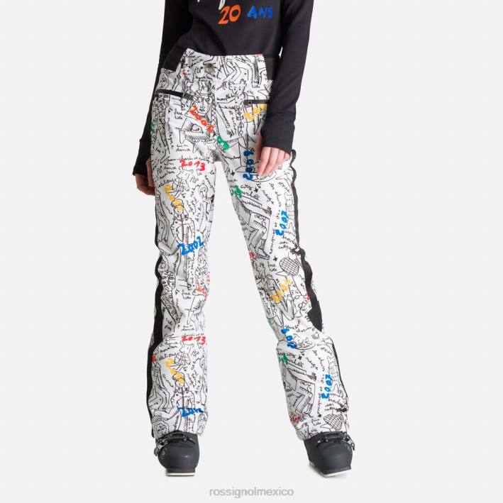 mujer Rossignol pantalones de esquí jcc eco logic HPXL1066 fondos galaxia