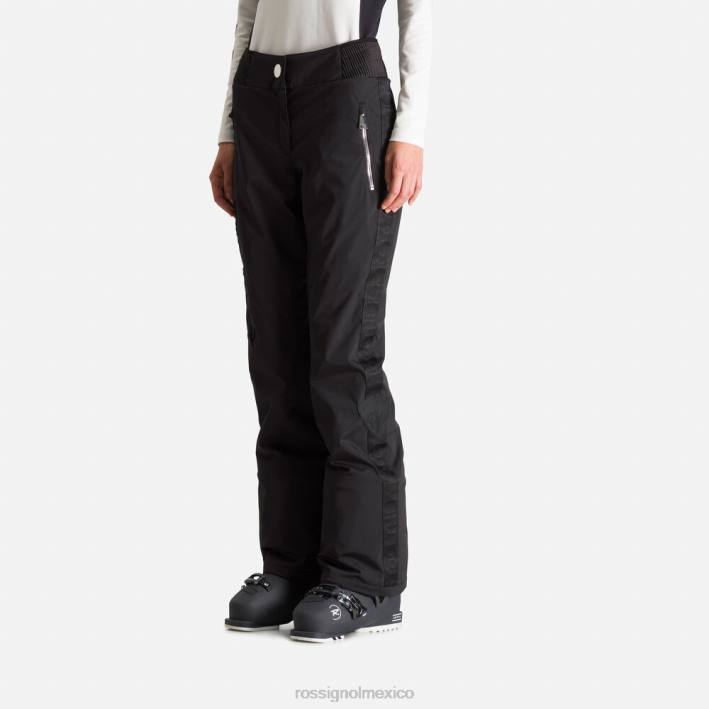 mujer Rossignol pantalones de esquí jcc estelares HPXL1047 fondos negro