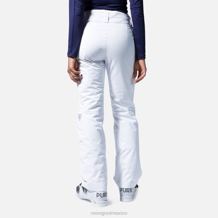 mujer Rossignol pantalones de esquí rápidos HPXL797 fondos blanco