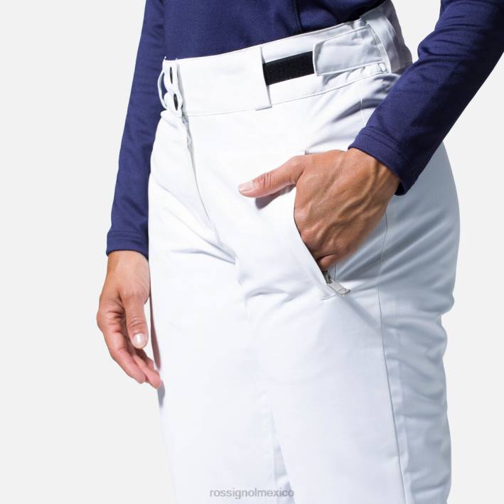mujer Rossignol pantalones de esquí rápidos HPXL797 fondos blanco