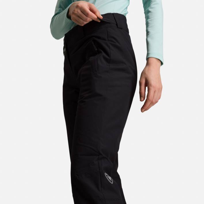 mujer Rossignol pantalones de esquí rápidos HPXL813 fondos negro