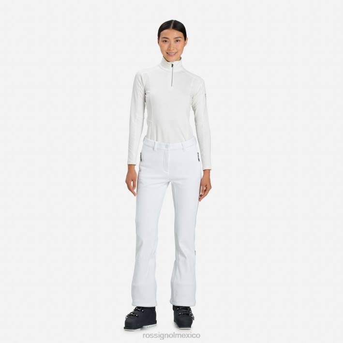 mujer Rossignol pantalones de esquí softshell HPXL1036 fondos blanco