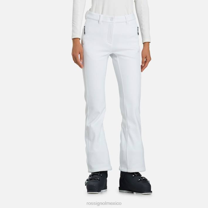 mujer Rossignol pantalones de esquí softshell HPXL1036 fondos blanco