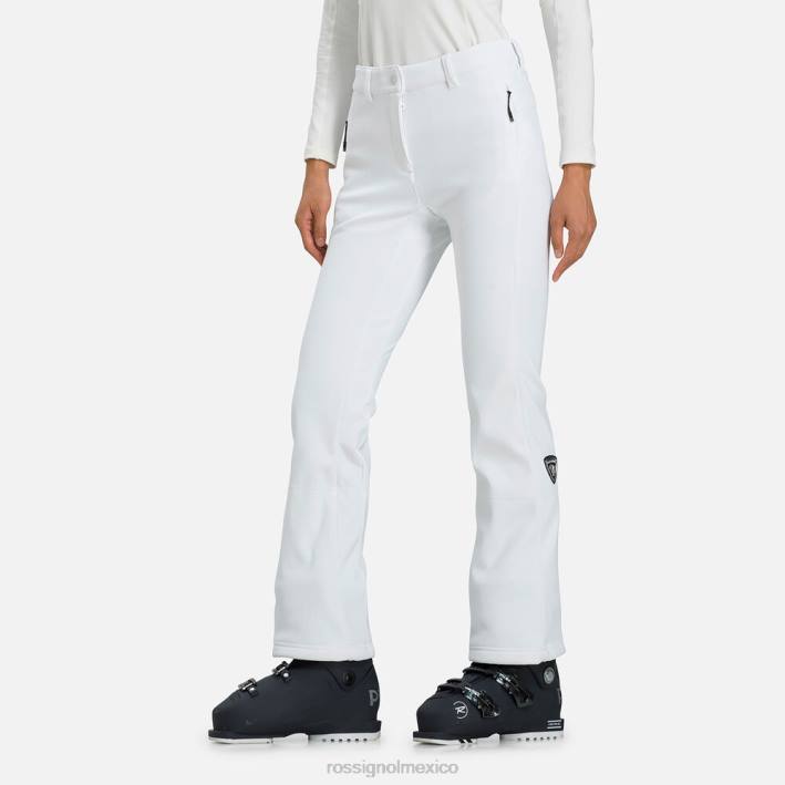 mujer Rossignol pantalones de esquí softshell HPXL1036 fondos blanco