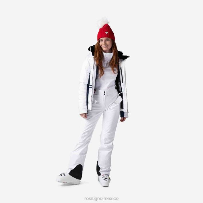 mujer Rossignol reaccionar pantalones de esquí HPXL1127 fondos blanco