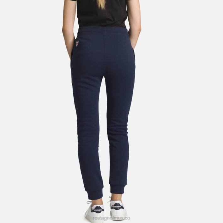 mujer Rossignol pantalones deportivos de algodón con logo HPXL886 fondos azul marino oscuro