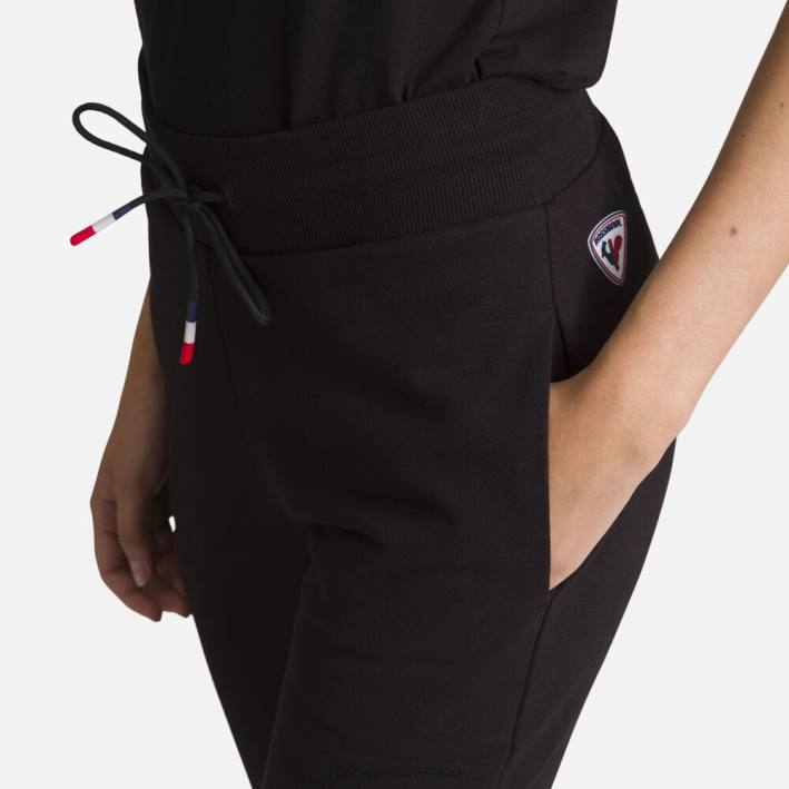 mujer Rossignol pantalones deportivos de algodón con logo HPXL916 fondos negro
