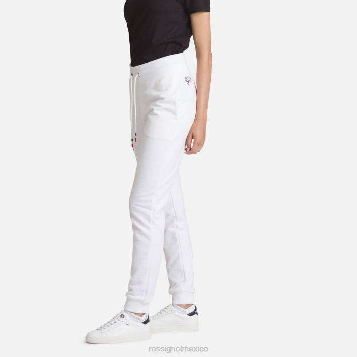 mujer Rossignol pantalones deportivos de algodón con logo HPXL939 fondos blanco