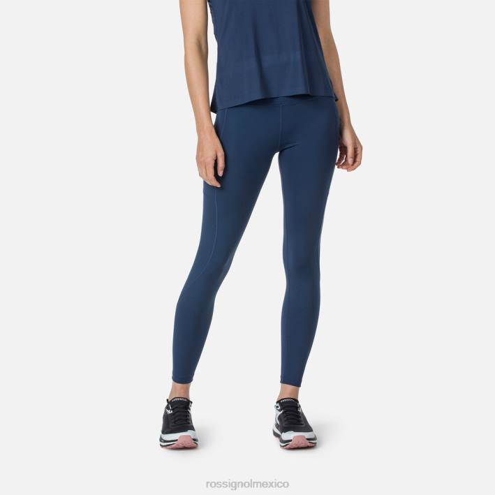 mujer Rossignol mallas para correr ligeras y transpirables HPXL698 fondos azul marino oscuro