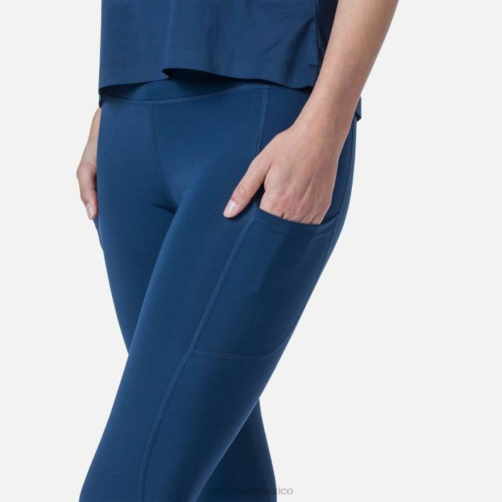 mujer Rossignol mallas para correr ligeras y transpirables HPXL698 fondos azul marino oscuro