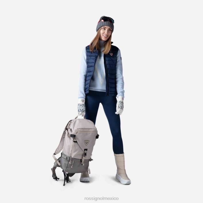 mujer Rossignol suéter de punto con cuello alto victoire HPXL1092 tapas glaciar