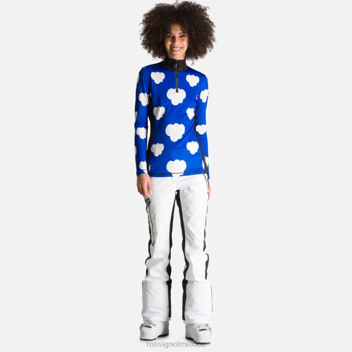 mujer Rossignol top jcc bessi con media cremallera HPXL756 tapas matiz