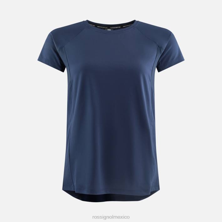 mujer Rossignol Jersey de manga corta con ajuste relajado. HPXL853 tapas azul marino oscuro