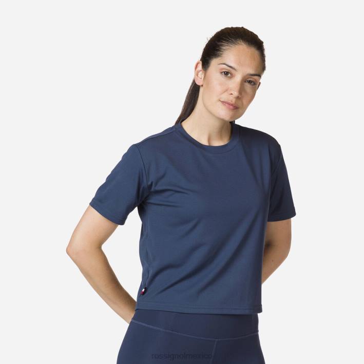 mujer Rossignol camiseta activa HPXL906 tapas azul marino oscuro