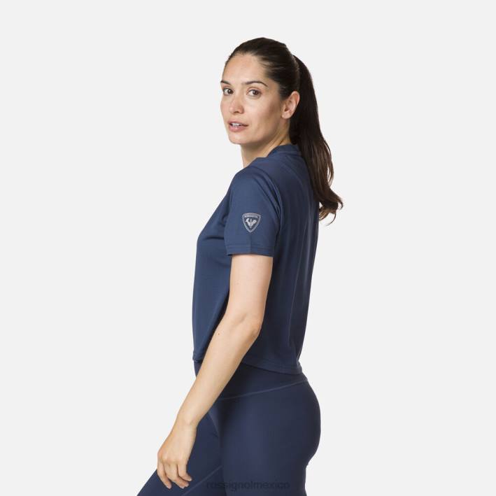 mujer Rossignol camiseta activa HPXL906 tapas azul marino oscuro