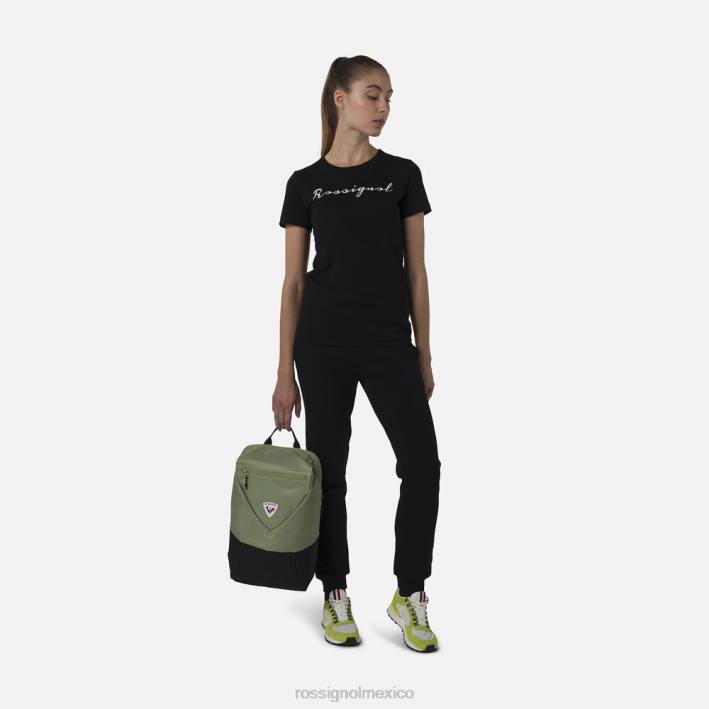mujer Rossignol camiseta con logo HPXL700 tapas negro