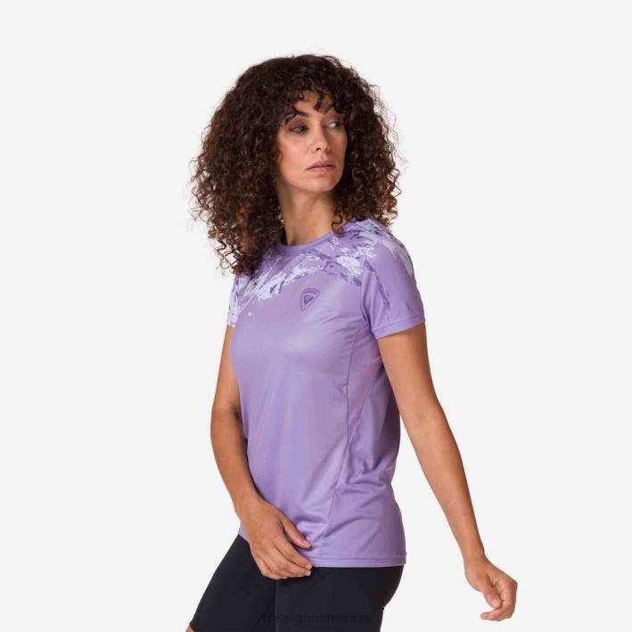 mujer Rossignol camiseta ligera HPXL764 tapas gris lavanda