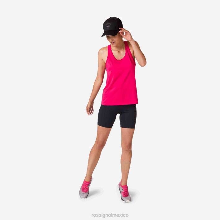 mujer Rossignol camiseta sin mangas tecnológica HPXL898 tapas rosa caramelo