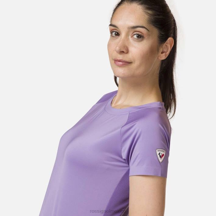 mujer Rossignol camiseta tecnica HPXL847 tapas francéslila