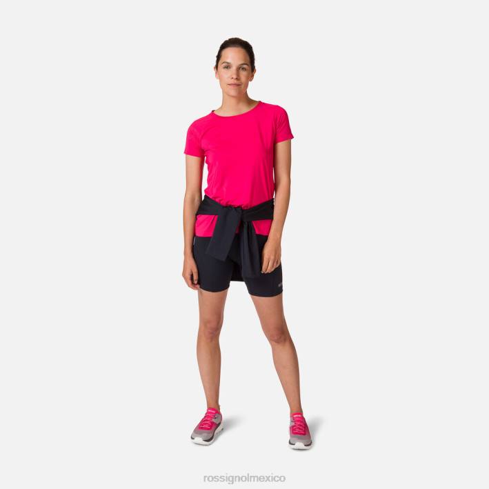 mujer Rossignol camiseta tecnica HPXL950 tapas rosa caramelo