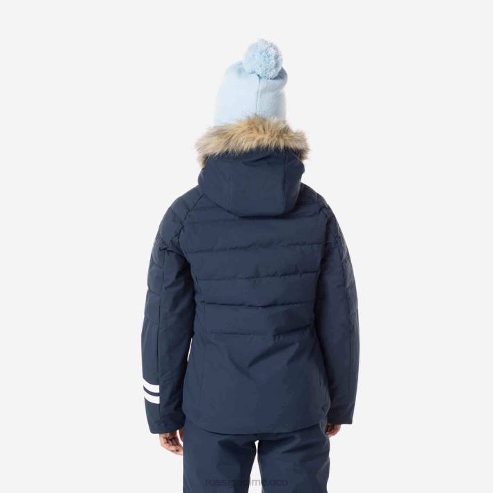 chicas Rossignol chaqueta de esquí de poliéster HPXL1175 tapas azul marino oscuro