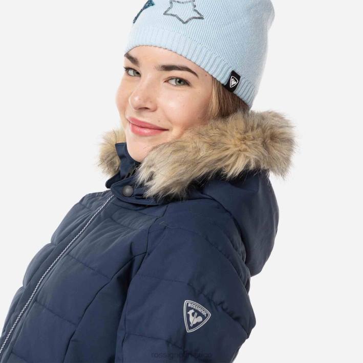 chicas Rossignol chaqueta de esquí de poliéster HPXL1175 tapas azul marino oscuro