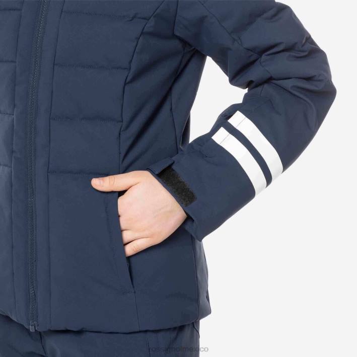 chicas Rossignol chaqueta de esquí de poliéster HPXL1175 tapas azul marino oscuro