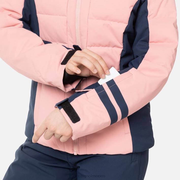 chicas Rossignol chaqueta de esquí de poliéster HPXL1182 tapas rosa cooper