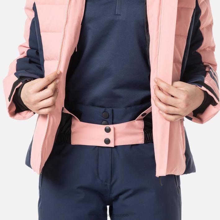 chicas Rossignol chaqueta de esquí de poliéster HPXL1182 tapas rosa cooper