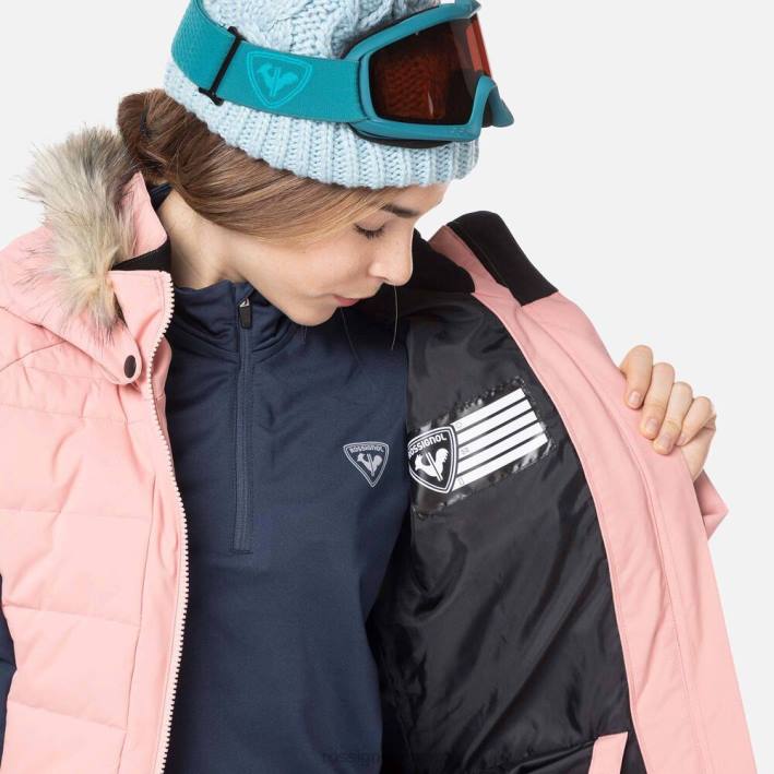 chicas Rossignol chaqueta de esquí de poliéster HPXL1182 tapas rosa cooper