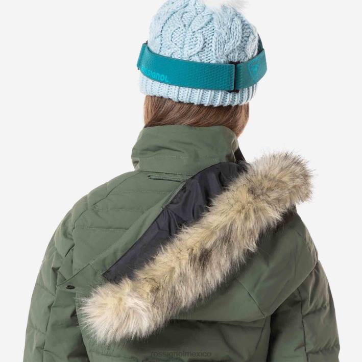 chicas Rossignol chaqueta de esquí de poliéster HPXL1184 tapas verde ébano