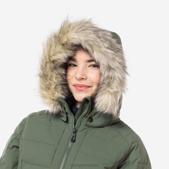chicas Rossignol chaqueta de esquí de poliéster HPXL1184 tapas verde ébano