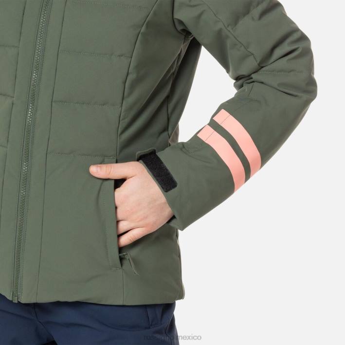 chicas Rossignol chaqueta de esquí de poliéster HPXL1184 tapas verde ébano