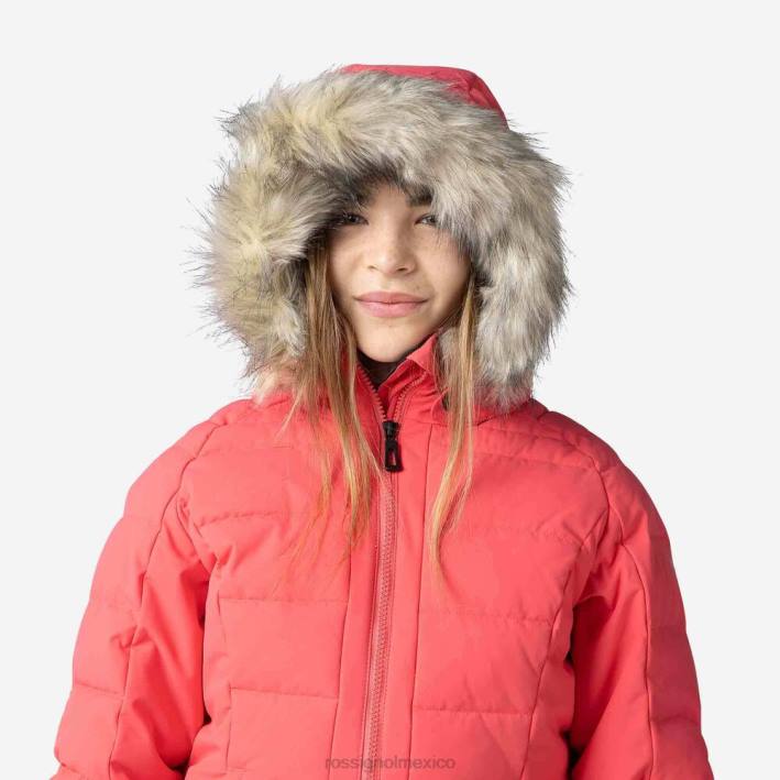 chicas Rossignol chaqueta de esquí de poliéster HPXL1228 tapas rosalevantamiento