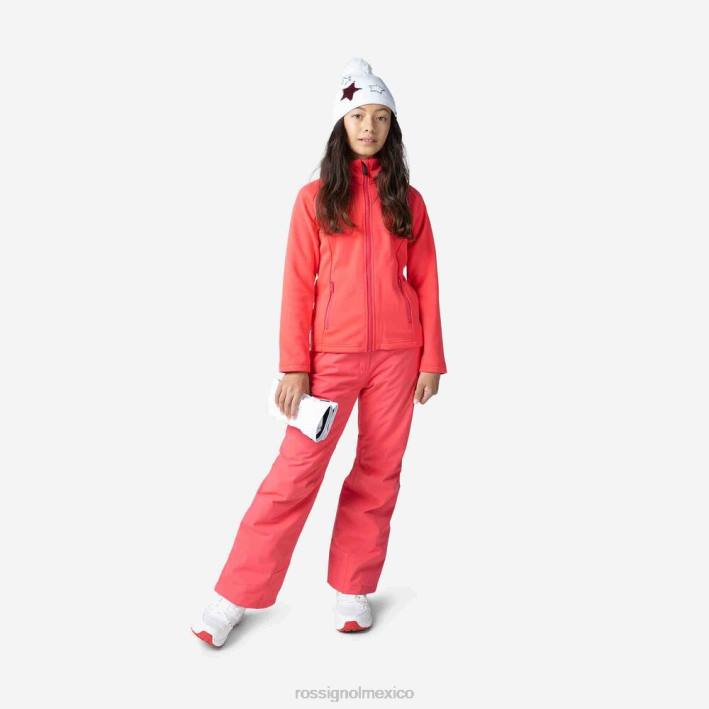 chicas Rossignol pantalones de esquí HPXL1159 fondos rosalevantamiento