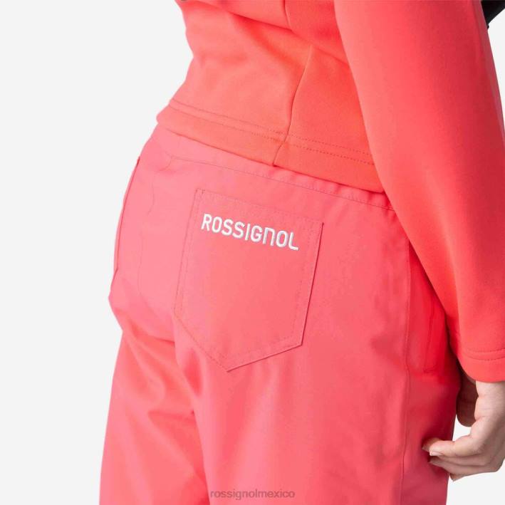 chicas Rossignol pantalones de esquí HPXL1159 fondos rosalevantamiento