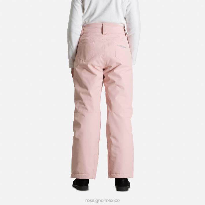 chicas Rossignol pantalones de esquí HPXL1197 fondos rosa empolvado